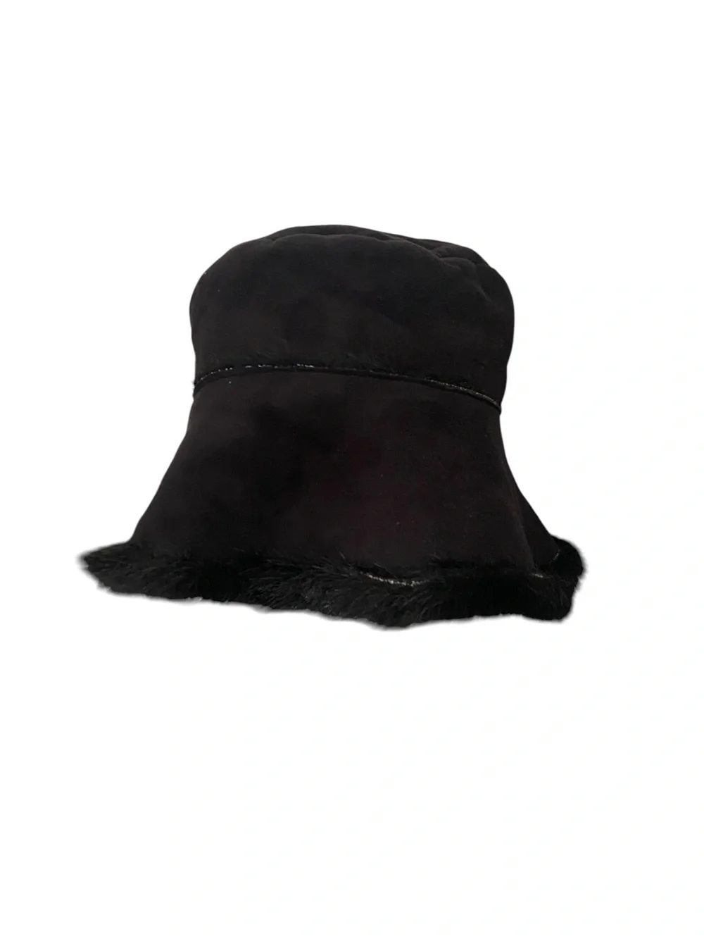 Ultra-Plush Faux suede Fur Bucket Hat 90s Fall Winter streetwear